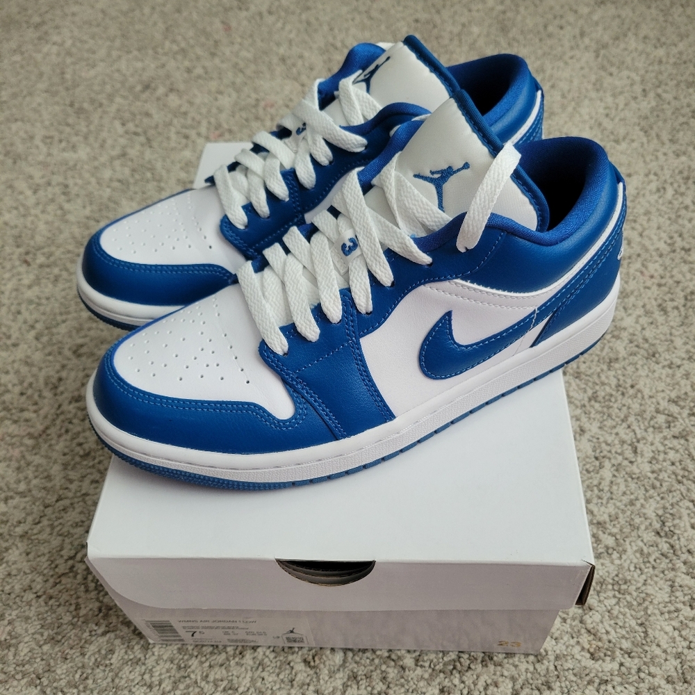 Womens Jordan 1 Low Marina Blue